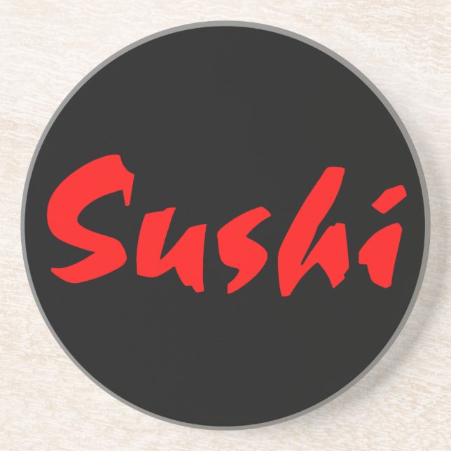Sushi Sandstein Untersetzer (Vorne)