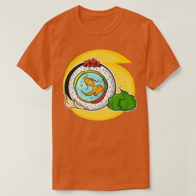 Sushi Schwimmer T-Shirt (Design vorne)