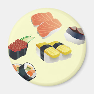 Sushi-Set-Entwurf Magnet