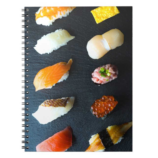 Sushi Simplicity – Japanese Notebook by SUSHIMI Notizblock (Vorderseite)