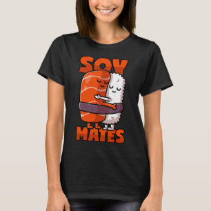 Sushi Soul Mates with Soy Sauce Pub T-Shirt