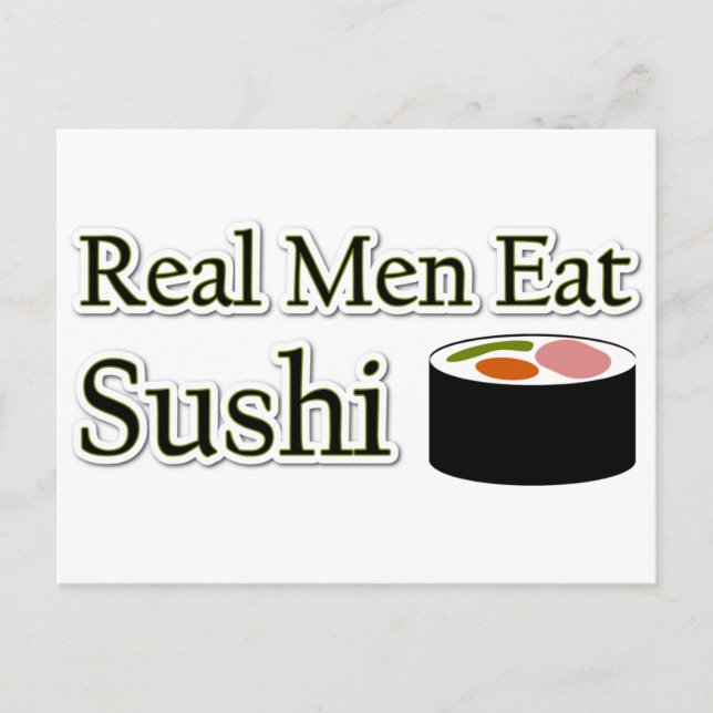 Sushi Sprichwort Postkarte (Vorderseite)