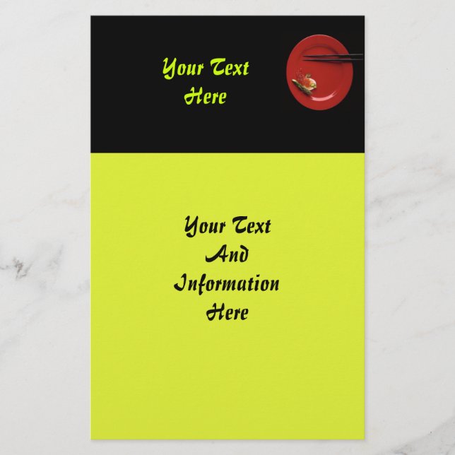 Sushi Stationery Briefpapier (Vorderseite)