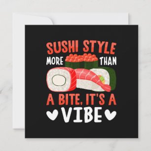 Sushi Stil mehr als ein Biss Einladung