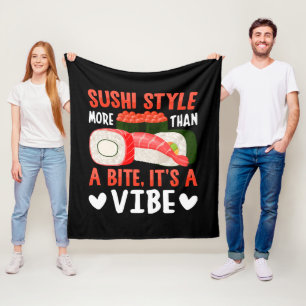 Sushi-Stil mehr als ein Biss Fleecedecke