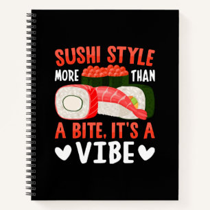 Sushi-Stil mehr als ein Biss Notizbuch