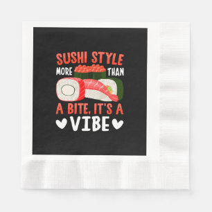 Sushi-Stil mehr als ein Biss Serviette