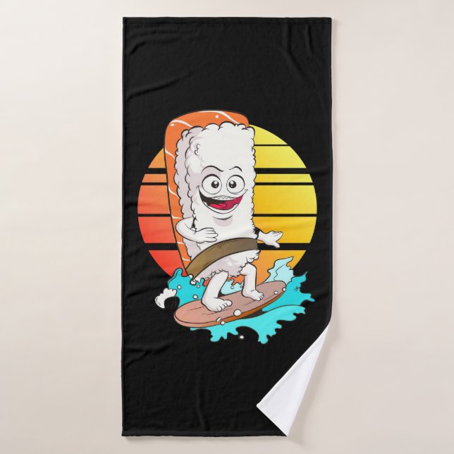 Sushi surfen badehandtuch (Badehandtuch)