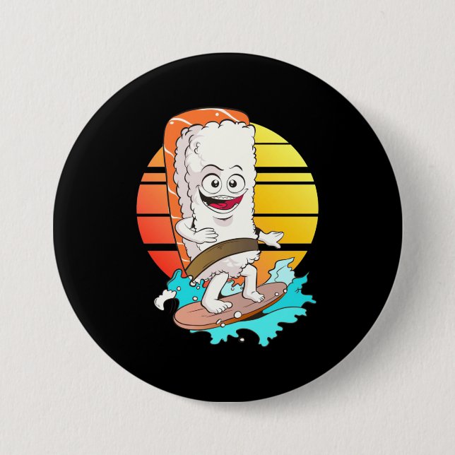 Sushi surfen button (Vorderseite)