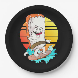 Sushi surfen pappteller