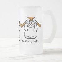 Sushi Tasse Lucky Cat- Maneki Neko - Beckoning... 