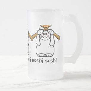 Sushi Tasse Lucky Cat- Maneki Neko - Beckoning...