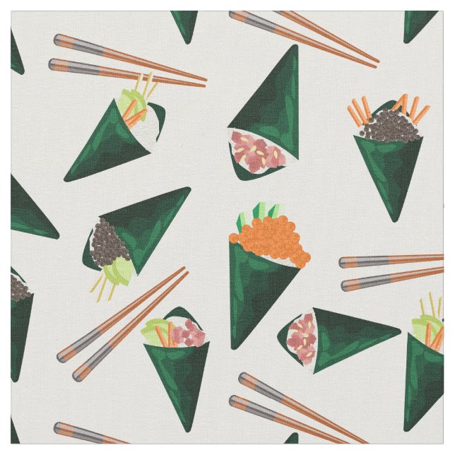 Sushi-Tempaki Stoff (Nahaufnahme)