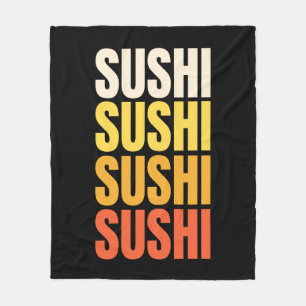 Sushi-Textentwurf Fleecedecke