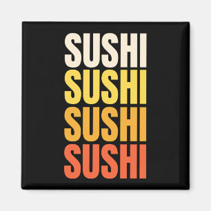Sushi-Textentwurf Magnet