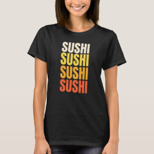 Sushi-Textentwurf T-Shirt