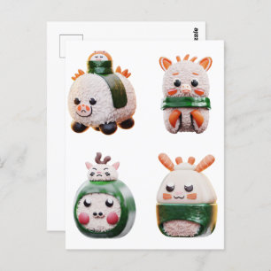 Sushi-Tier, Postkreuz Postkarte