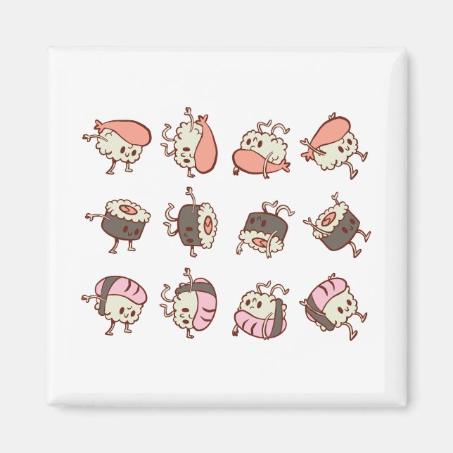 Sushi-Trainingswitz Magnet (Vorne)