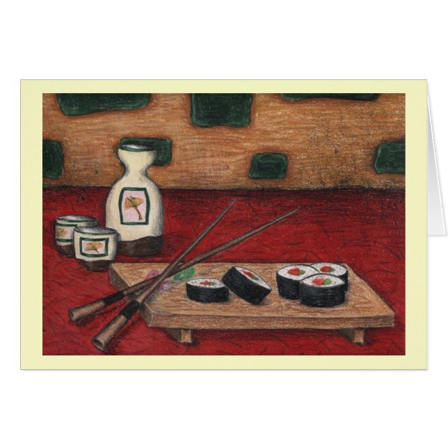 Sushi- und Grundanmerkung (Vorderseite (Horizontal))