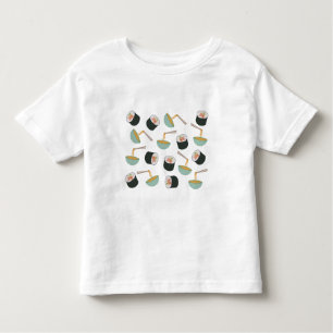 Sushi und Noodles Muster Kleinkind T-shirt