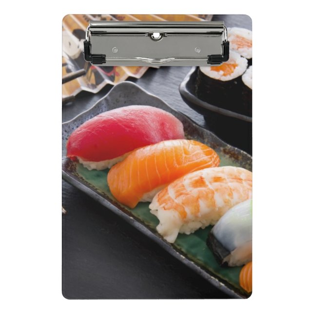 Sushi und Rollen Mini Klemmbrett (Vorderseite)