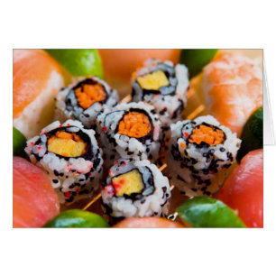 Sushi- und Rolls-Note-Karte