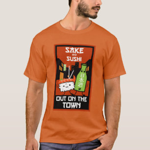 Sushi und Sake-Feinschmecker T-Shirt