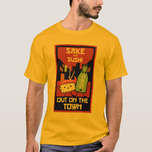 Sushi und Sake Feinschmeckers T - Shirt