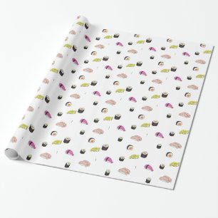 Sushi und Sashimi Geschenkpapier
