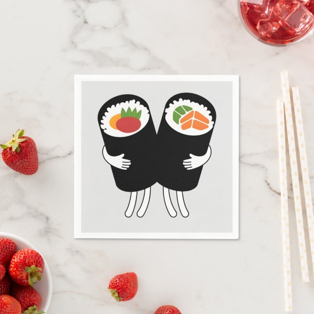 Sushi Walzer Serviette (Beispiel)