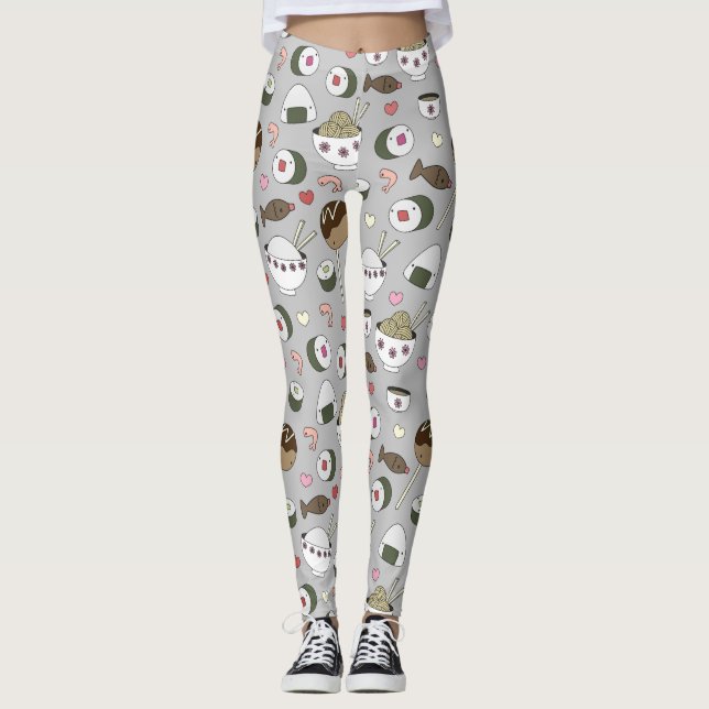 Sushi-Yoga-Hosen Leggings (Vorderseite)