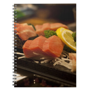 Sushi-Zeit Thunfisch Thunfisch-Party Fisch Essen Notizblock
