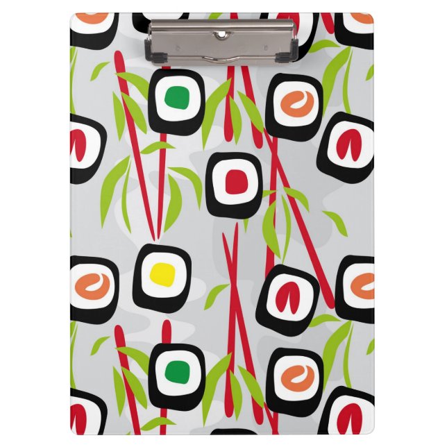 Sushihintergrund Klemmbrett (Vorderseite)