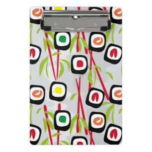 Sushihintergrund Mini Klemmbrett