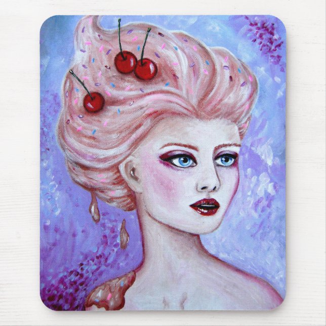 Susie Eiscremebecher Mousepad (Vorne)