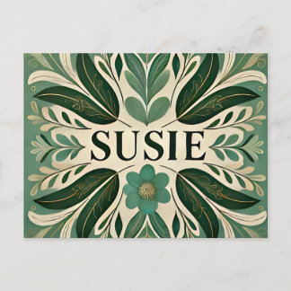 SUSIE ~ Oozing Pastete ~ 3D-Fraktal Design ~ Postkarte