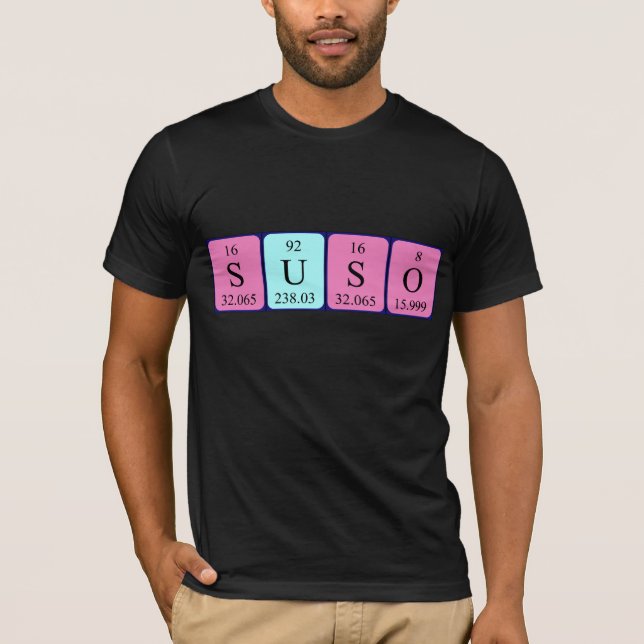 Suso periodic table name shirt (Vorderseite)