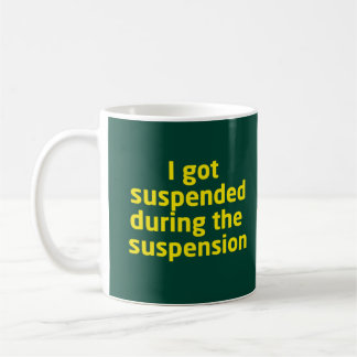 Suspendierung Kaffeetasse