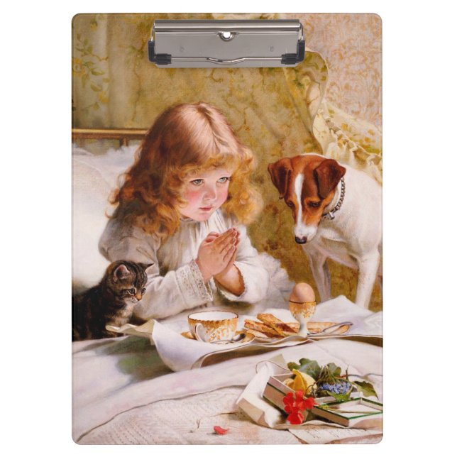 Suspense by Charles Burton Barber Klemmbrett (Vorderseite)