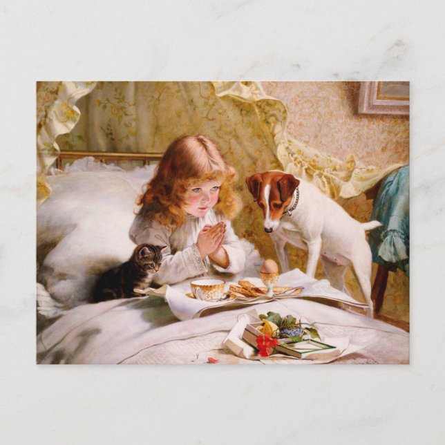 Suspense by Charles Burton Barber Postkarte (Vorderseite)