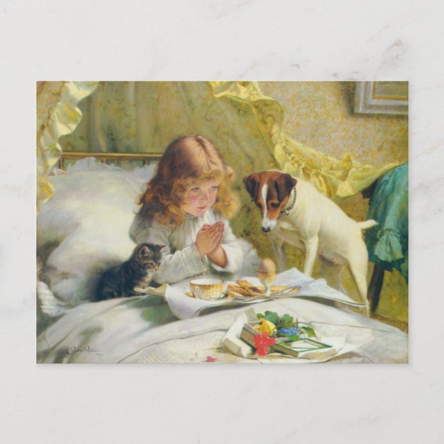 Suspension von Charles Burton Barber Postkarte (Vorderseite)