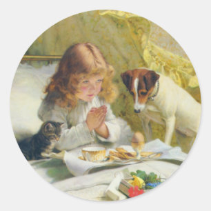 Suspension von Charles Burton Barber Runder Aufkleber