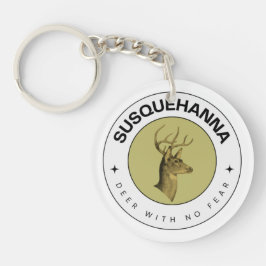 Susquehanna Deer ohne Angst Akryllischer Schlüssel Schlüsselanhänger