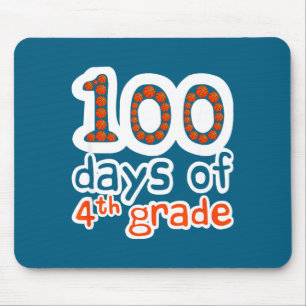 Süß 100 Sport Grade Tage Tag 4. 100. Schul Bas Mousepad