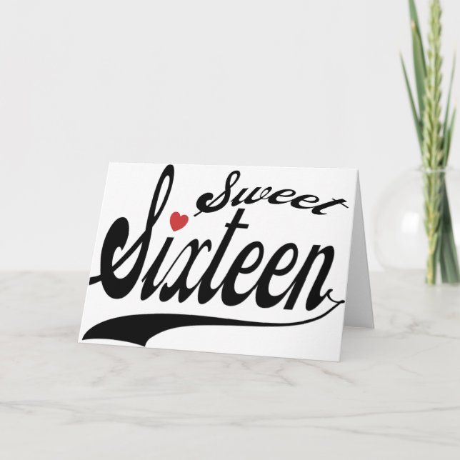 Süß 16 einladung (Vorderseite)