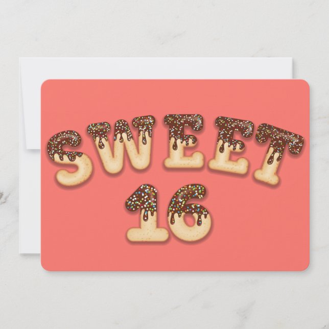 Süß 16 feiertagskarte (Vorderseite)