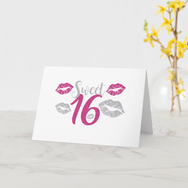 Süß 16 karte (Gelbe Blume)