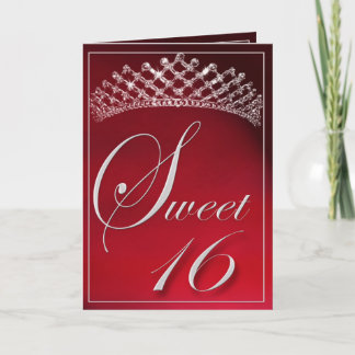 Süß 16 mit einem Tiara! Karte