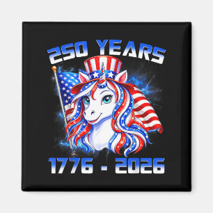 Süß 250 Amerika Jahre 1776 2026 Einhorn Kleinkinde Magnet
