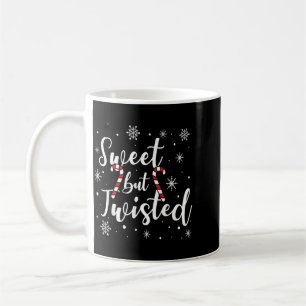 Süß aber verdreht lustiger Weihnachten Zuckerrohr Kaffeetasse
